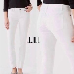 J. Jill White Smooth Fit Straight Leg Jeans